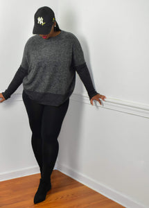 Black Dolman Sleeve Sweater and Leggings Doja Set